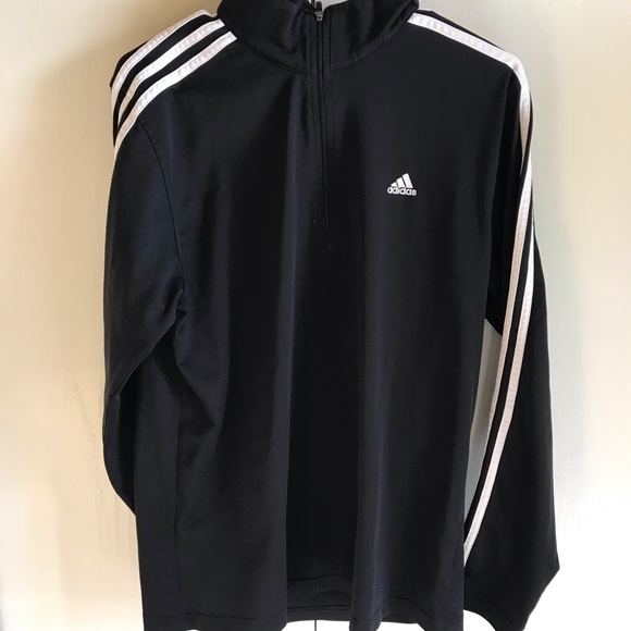 Coats | Adidas 3 Stripe Halfzip | Poshmark
